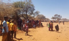Somali refugees who fled recent clashes in Las Anod shelter in the open in the Somali region of Ethiopia. 
