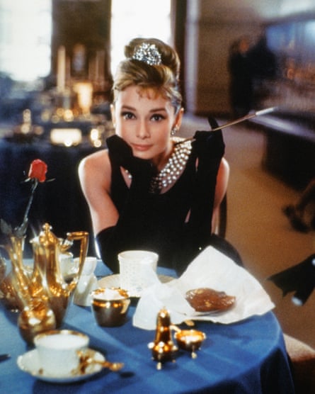 Hepburn in a publicity shot for Breakfast at Tiffany’s.