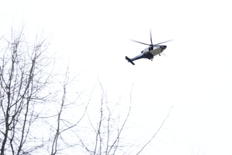 A police helicopter