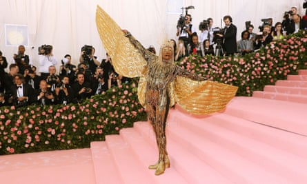 Going for gold: at the Met Gala in May.