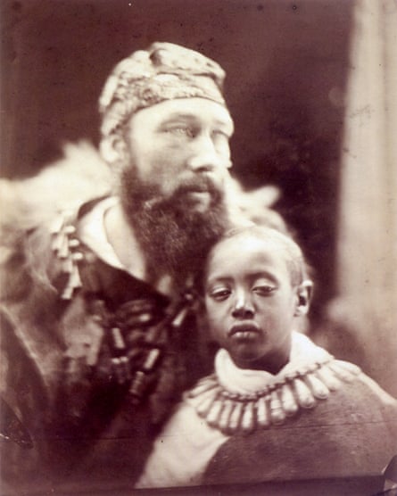 Prince Alemayehu, right, with Tristram Speedy.