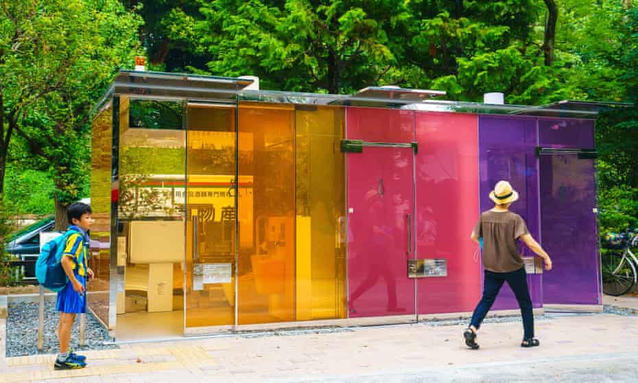The clear public toilets in Tokyo