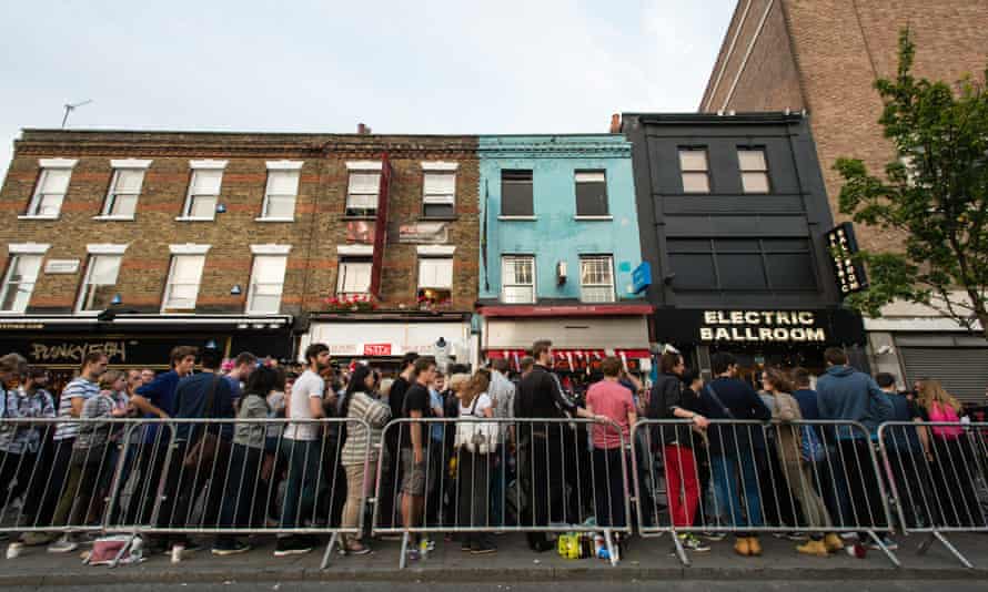 Queuing for a gig at London's Electric Ballroom