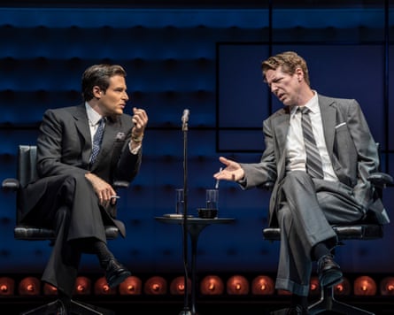 Ben Rappaport as Jack Paar, with Sean Hayes as Oscar Levant.