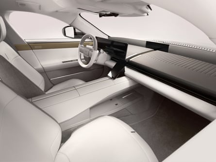 O interior do Jaguar Type 01. O interior do Jaguar Type 01.