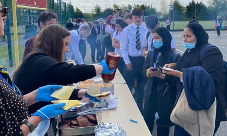 Ralph Thoresby school’s Year 11 event included a barbecue
