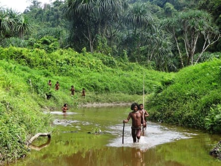 Shompen people on Great Nicobar Island.