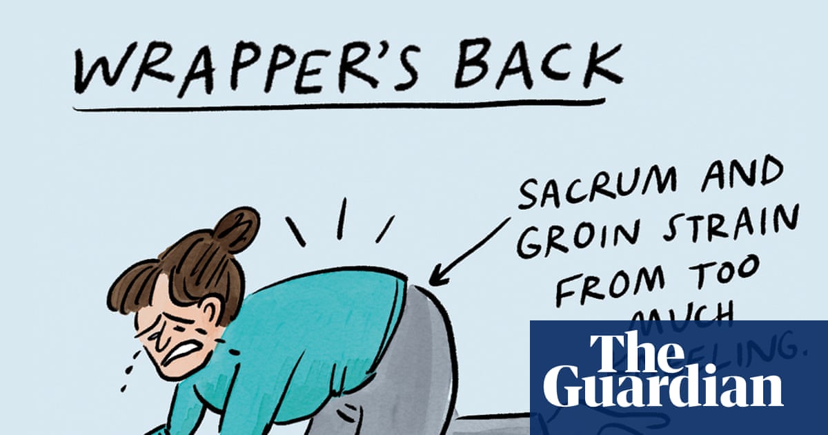 Beware wrapper’s back, and other festive injuries: The Becky Barnicoat cartoon