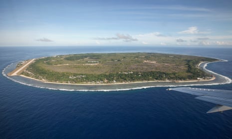Nauru from the air. A judge has ordered an adolescent girl be transferred to Sydney for urgent medical care.