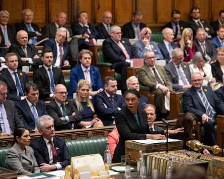 Kemi Badenoch speaking at PMQs in the Commons