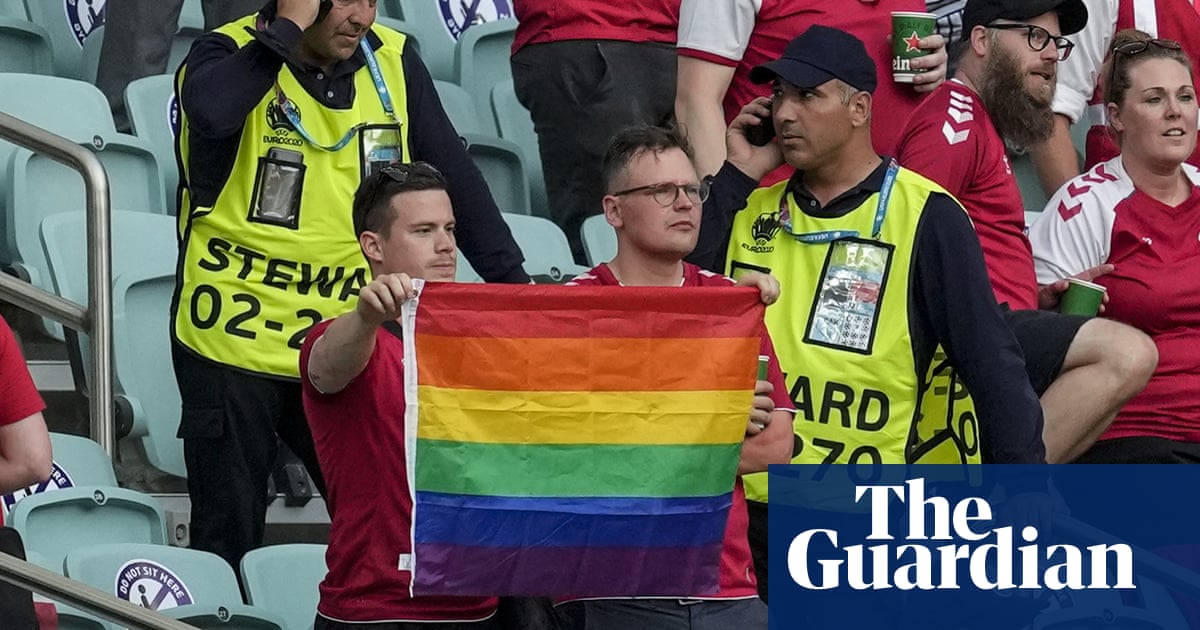 ‘They just took it off me’ – Danish fan after rainbow flag confiscated in Baku