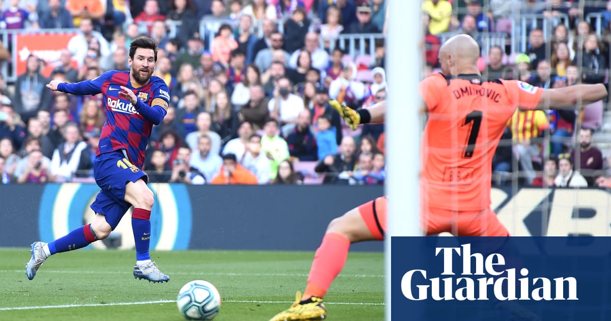 European roundup: Lionel Messi hits four goals to ease Barcelona past Eibar