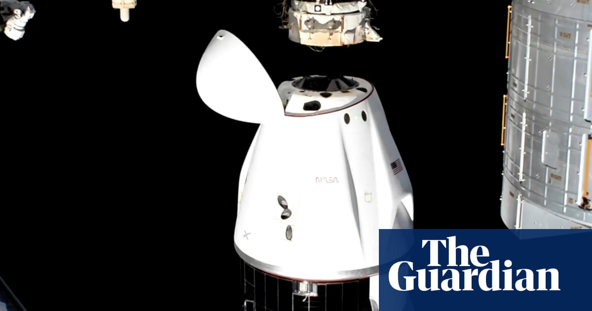 Nasa astronauts heading back to Earth on SpaceX Dragon capsule after being ‘stranded’ on ISS for months | Nasa Nasa astronauts heading back to Earth on SpaceX Dragon capsule after being ‘stranded’ on ISS for months | Nasa