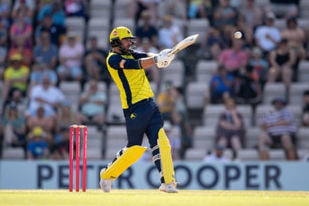 Hampshire's James Vince hits out