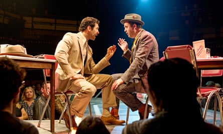  Daniel Mays on stage in Guys & Dolls with George Ioannides.