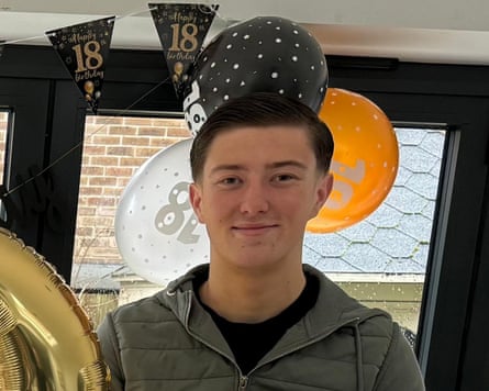 Henry Nowak at an 18th birthday party.