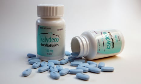 Ivacaftor, trade name Kalydeco. Drug developed by Vertex Pharmaceuticals for treatment of Cystic Fibrosis. Annual cost $300,000E8BPX4 Ivacaftor, trade name Kalydeco. Drug developed by Vertex Pharmaceuticals for treatment of Cystic Fibrosis. Annual cost $300,000