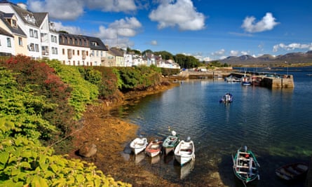 The harbour in Roundstone village.