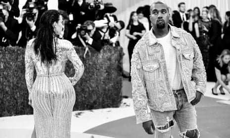 Kim Kardashian and Kanye West: heading in different directions.