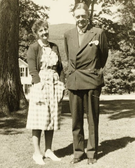 Eliot with Emily Hale in a 1946 family photo in Dorset, Vermont.