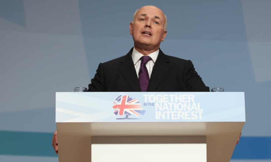 Former work and pensions secretary Iain Duncan Smith, the architect of universal credit, in 2010.