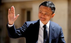 Jack Ma arrives at the Tech for Good summit in Paris in 2019