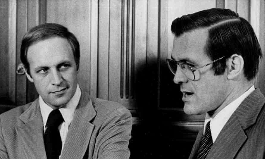 Cheney with Donald Rumsfeld in 1975.