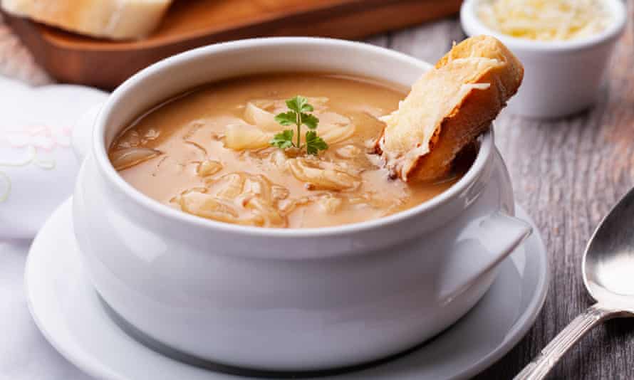 French onion soup … cider is a perfect alternative to wine.