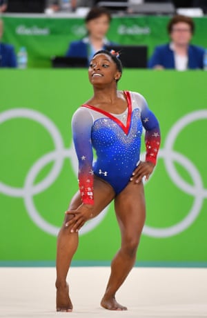 Simone Bile at the Rio Olympics