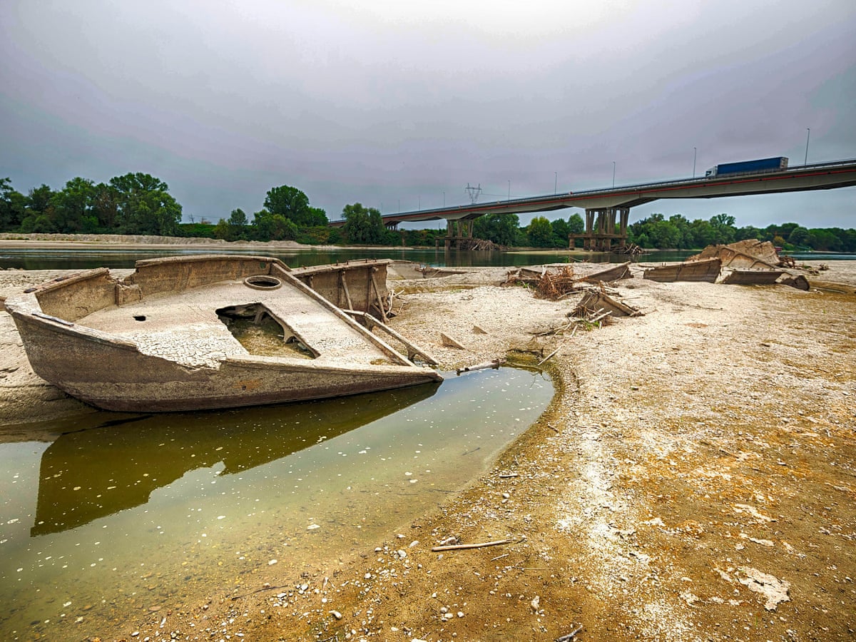 Quiet flows the Po: the life and slow death of Italy's longest river | Drought | The Guardian