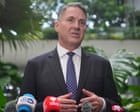 Australia news live: China conducts long-range missile test in the Pacific as Marles says Canberra was informed of plans