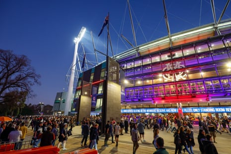 Fans outside the mcg