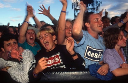 The crowd at Knebworth, 1996.