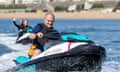 Ed Davey on a jetski