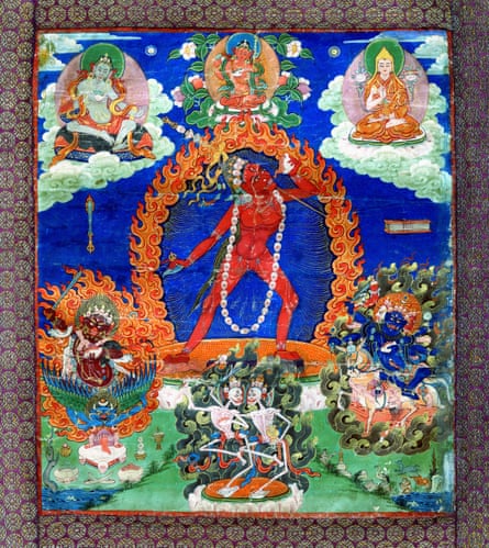 A painting of the goddess Narodakini, Tibet, 1700–1900.
