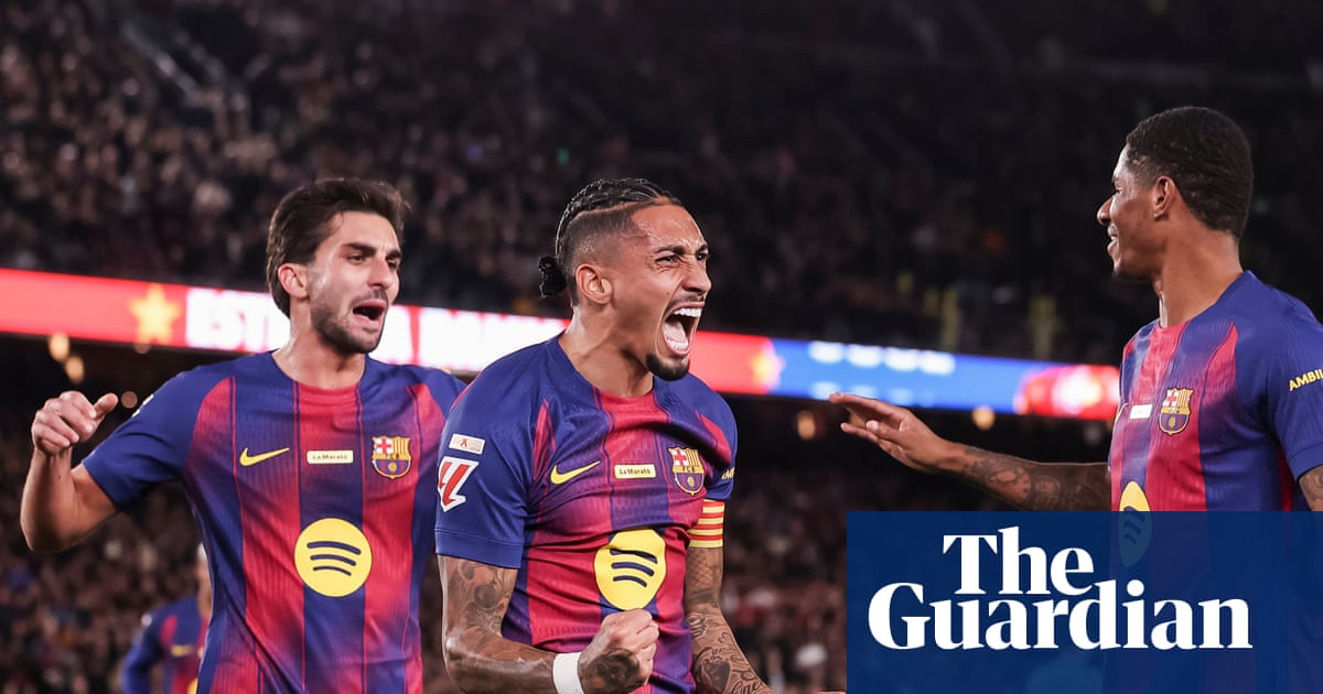 European football: Raphinha sinks Osasuna to consolidate Barcelona’s lead | European club football European football: Raphinha sinks Osasuna to consolidate Barcelona’s lead | European club football