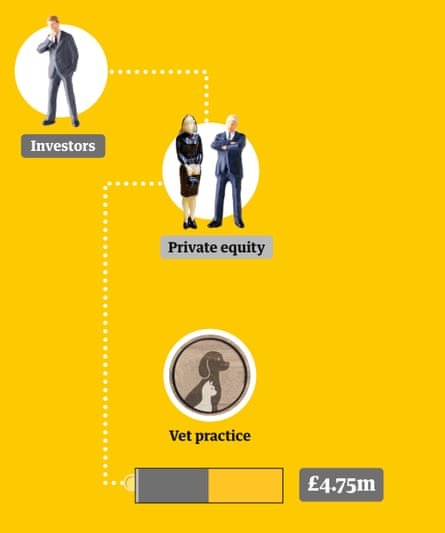 A flow diagram illustrating how private equity works