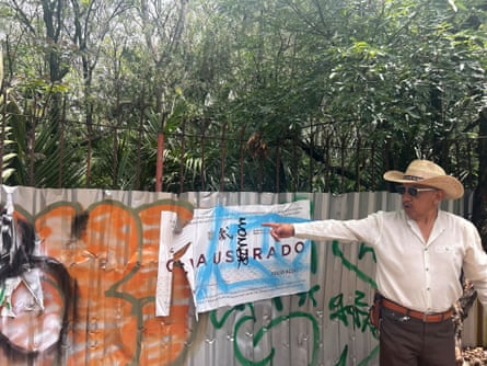 Ruben Ramírez says that for people living in the shadow of the Azteca stadium, development plans will drive up prices and pollution and risk water sources and green spaces