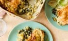 Thomasina Miers' Mother's Day recipes for leek, spinach and sheep's cheese pie with a rice and cauliflower salad