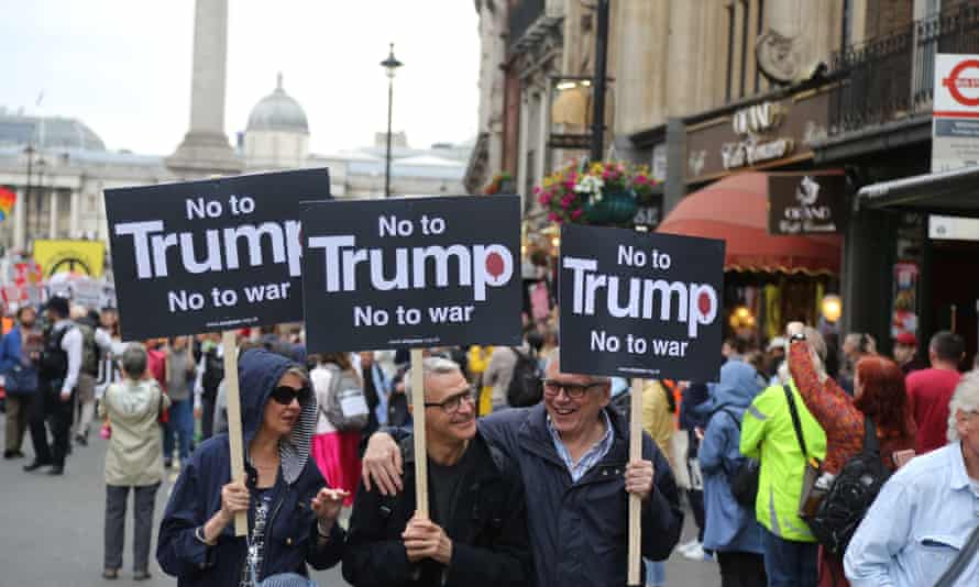 Thousands joined the anti-Trump demonstration in London
