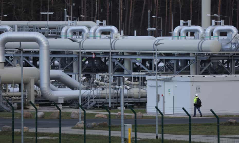 La estación receptora del gasoducto Nord Stream 2 ear Lubmin, Alemania