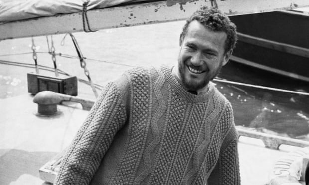  Robin Knox-Johnston arrives at London’s Tower Pier after the voyage round from Falmouth, 1969. 