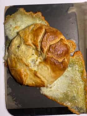 Caro Blackwell’s Savoie pithivier cheese melts like gravy.