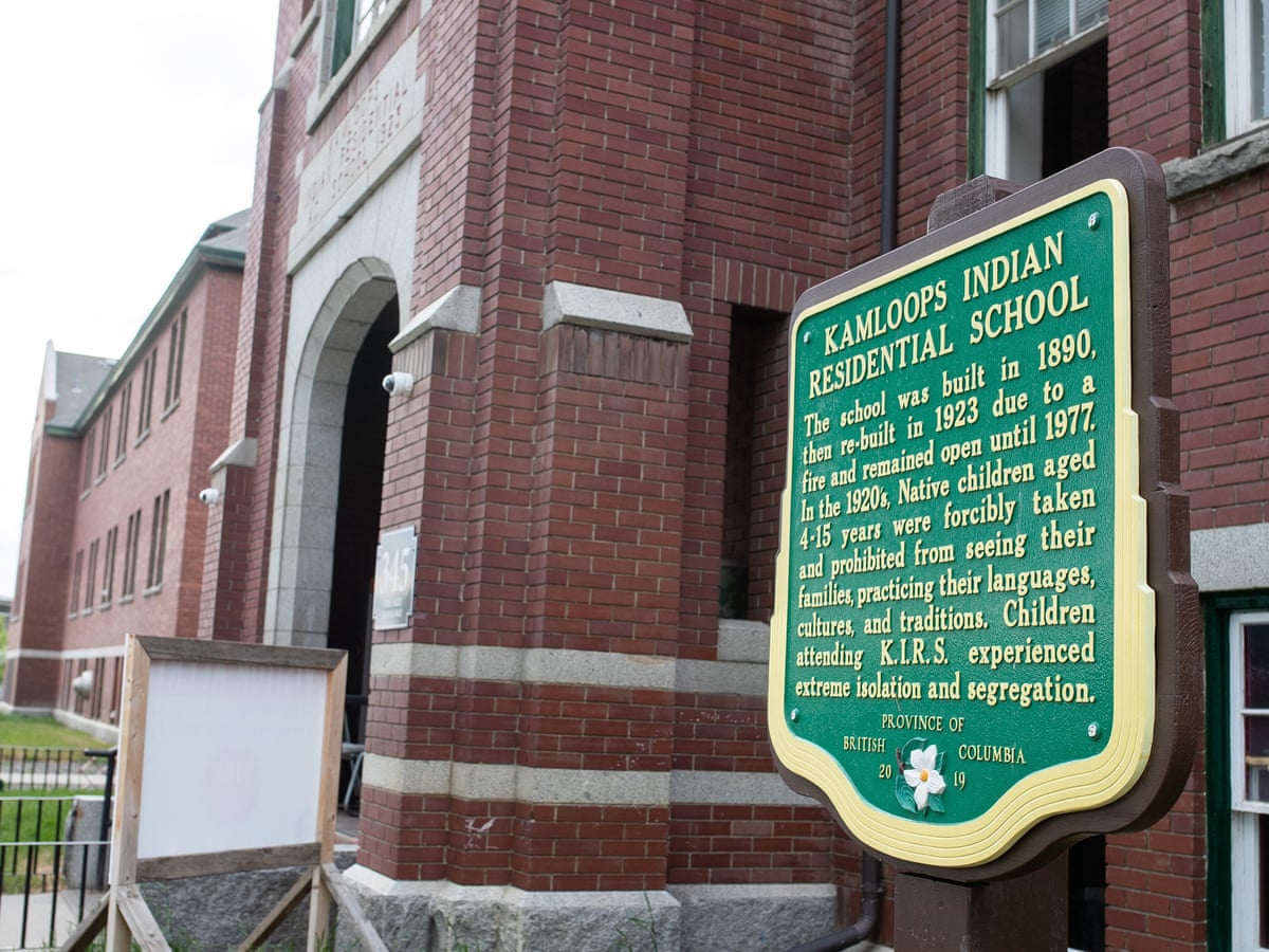 Canada: remains of 215 children found at Indigenous residential school site | Canada | The Guardian