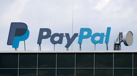 The German headquarters of PayPal is pictured at Europarc Dreilinden business park south of Berlin in Kleinmachnow.