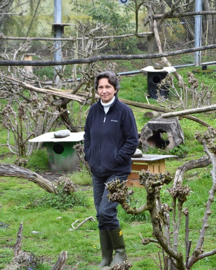 Marianne Hartmann in her wildcat breeding centre in Zurich, Switzerland.