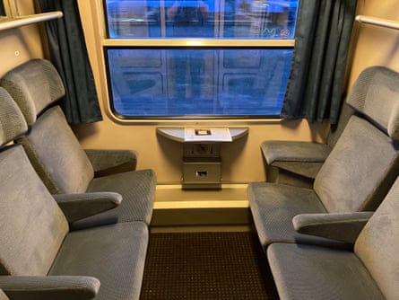 Kelas tempat duduk di European Sleeper
