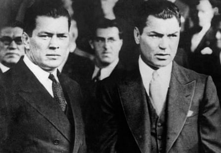 Jack Dempsey and Gene Tunney in the run-up to their first fight