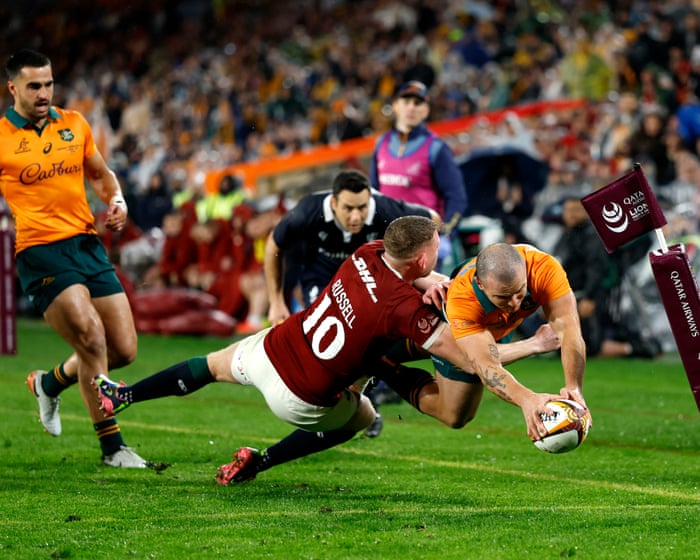 Australia v British & Irish Lions: third Test resumes after weather delay – live