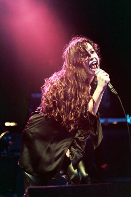Morissette at John Anson Ford theater in Hollywood, California, in 1995.